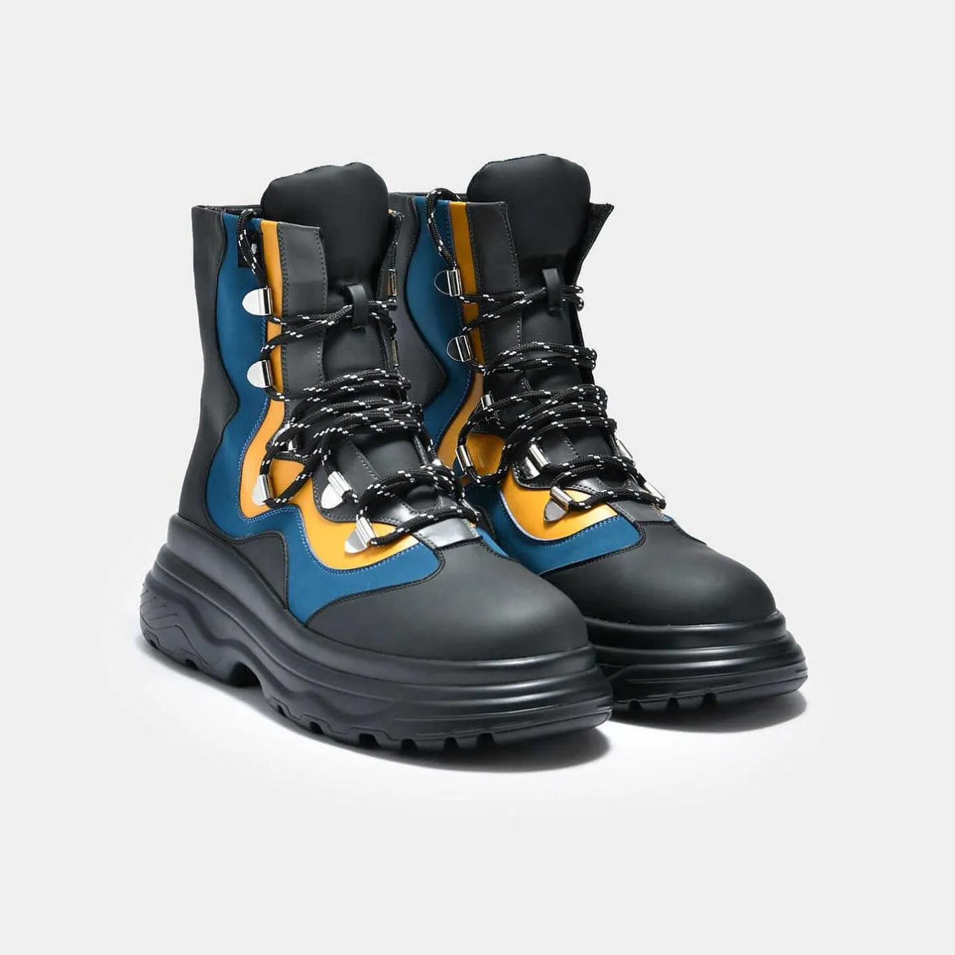 KOI footwear Ajax Men'S Trail Boots<Men'S Black Boots