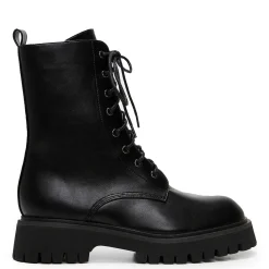 KOI footwear Anchor Black Military Lace Up Boots<Women'S The Military Boot