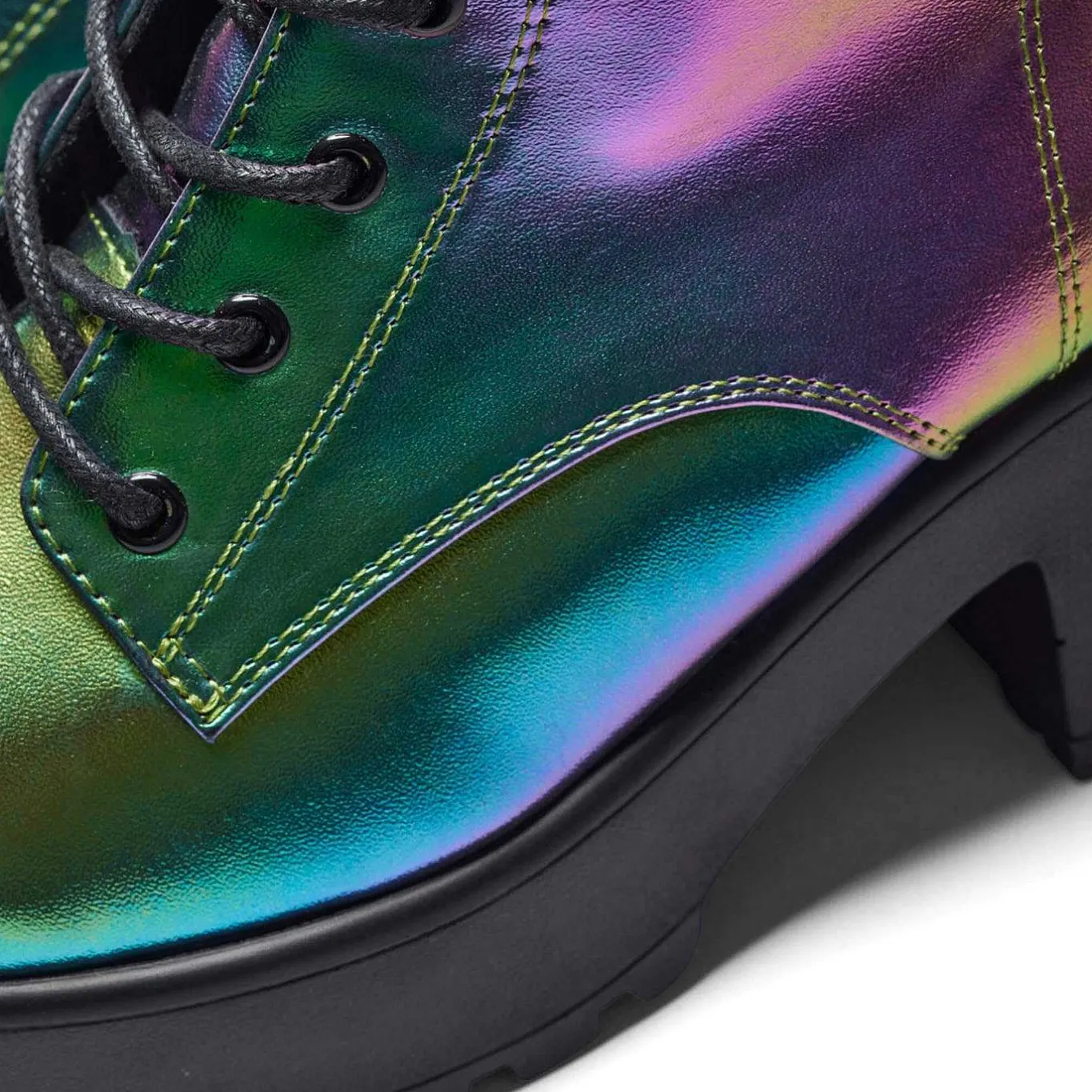KOI footwear Bismuth Platform Military Boots - Rainbow<Women'S Ankle Boots