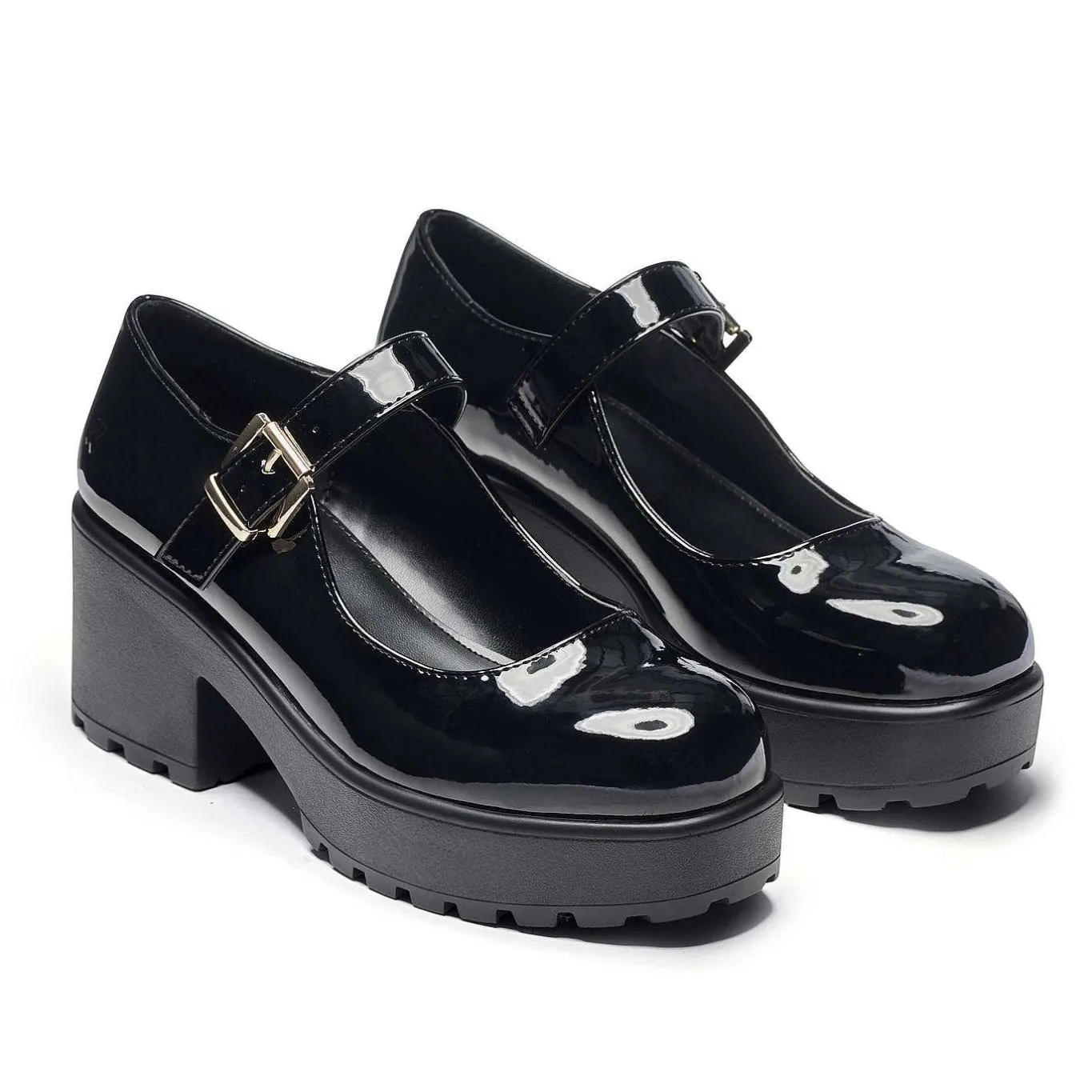 KOI footwear Black Chunky Platform Mary Jane Shoes<Women'S The Mary Jane