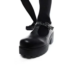 KOI footwear Black Chunky Platform Mary Jane Shoes<Women'S The Mary Jane
