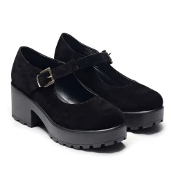 KOI footwear Black Chunky Platform Mary Jane Shoes<Women'S The Mary Jane