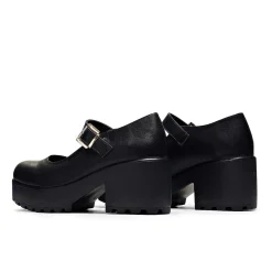 KOI footwear Black Chunky Platform Mary Jane Shoes<Women'S Black Mary Janes