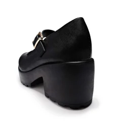 KOI footwear Black Chunky Platform Mary Jane Shoes<Women'S Black Mary Janes