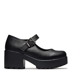 KOI footwear Black Chunky Platform Mary Jane Shoes<Women'S Black Mary Janes