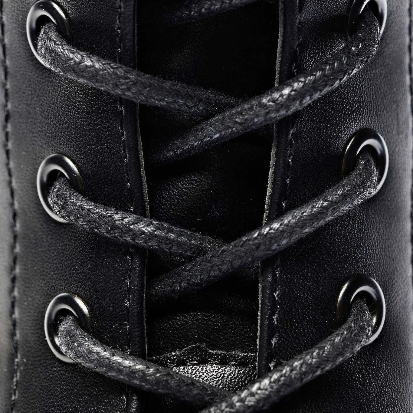 KOI footwear Black Leather Chunky Platform Military Boots In Size 10<Women'S Ankle Boots