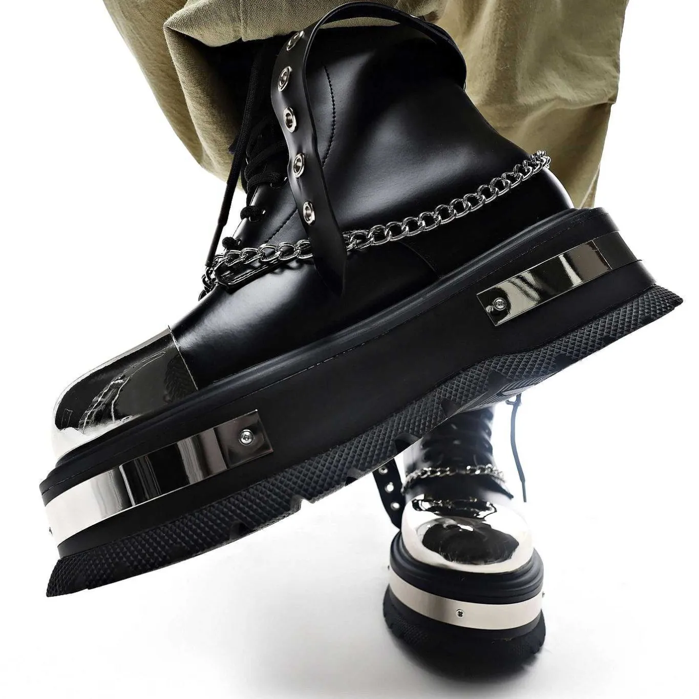 KOI footwear Borin Men'S Hardware Platform Boots<Men'S The Platform Boot