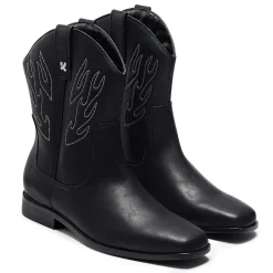 KOI footwear Broken Bronco Men'S Grey Flame Cowboy Boots<Men'S Ankle Boots