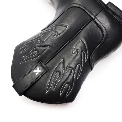 KOI footwear Broken Bronco Men'S Grey Flame Cowboy Boots<Men'S Ankle Boots