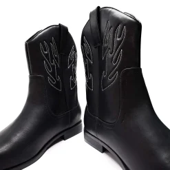 KOI footwear Broken Bronco Men'S Grey Flame Cowboy Boots<Men'S Ankle Boots