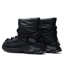 KOI footwear Cauldrife Demons Men'S Spiked Snow Boots - Black |<Men'S Ankle Boots