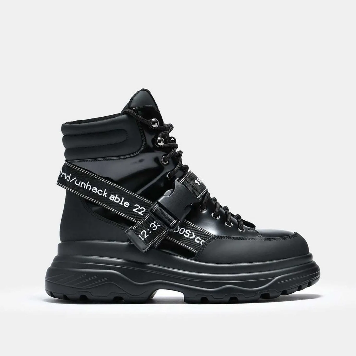 KOI footwear Cypher Men'S Black Trail Boots<Men'S Biker Boots