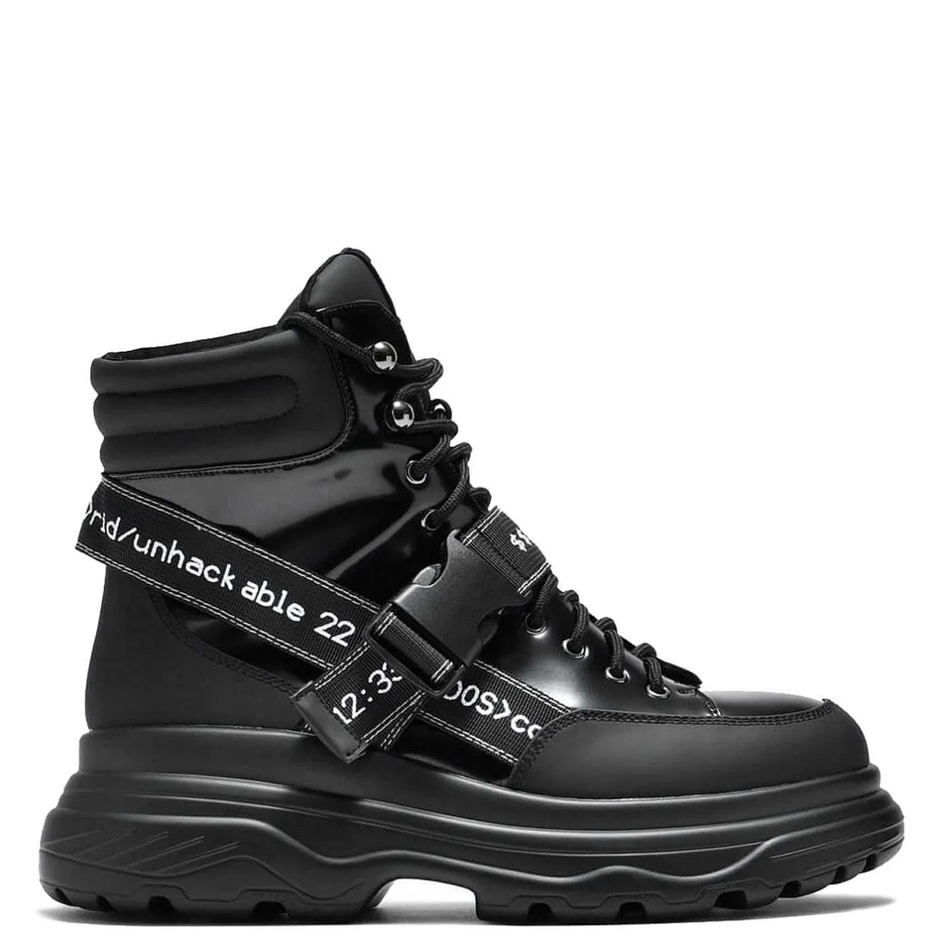 KOI footwear Cypher Men'S Black Trail Boots<Men'S Biker Boots