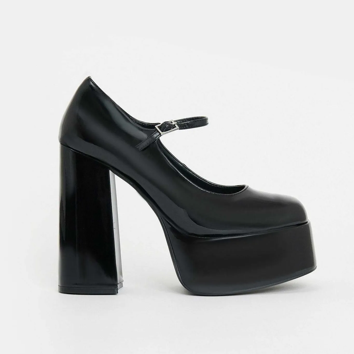 KOI footwear Darkbloom Black Patent Platform Heels<Women'S The Heeled Boot