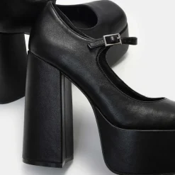 KOI footwear Darkbloom Black Platform Heels<Women'S The Heeled Boot