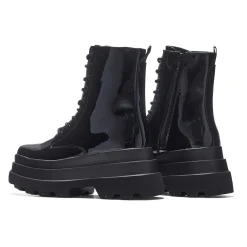 KOI footwear Deathwatch Trident Patent Platform Boots<Women'S Ankle Boots