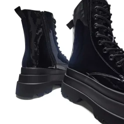 KOI footwear Deathwatch Trident Patent Platform Boots<Women'S Ankle Boots