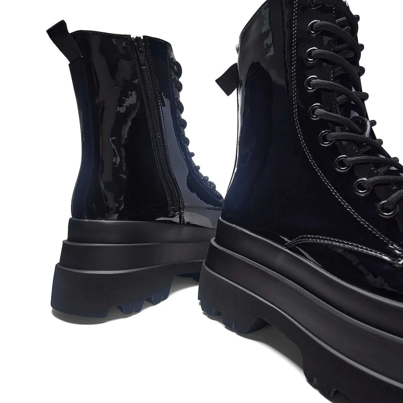 KOI footwear Deathwatch Trident Patent Platform Boots<Women'S Ankle Boots