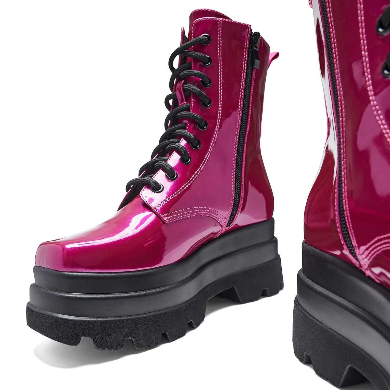 KOI footwear Deathwatch Trident Platform Boots - Candy Pink<Women'S Ankle Boots