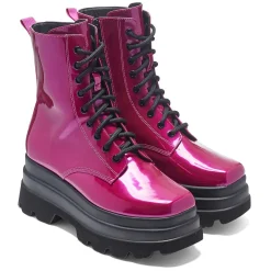 KOI footwear Deathwatch Trident Platform Boots - Candy Pink<Women'S Ankle Boots