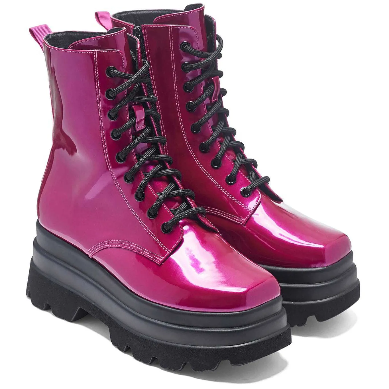 KOI footwear Deathwatch Trident Platform Boots - Candy Pink<Women'S Ankle Boots