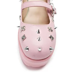 KOI footwear Devil Blushes Double Strap Mary Jane Shoes<Women'S Heeled Mary Janes