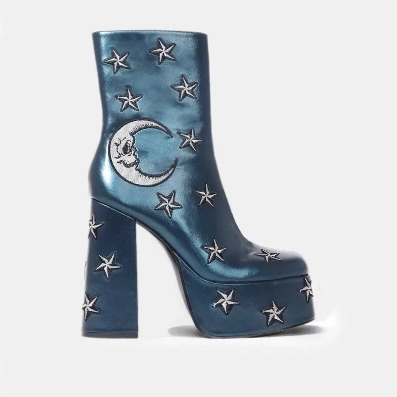 KOI footwear Dreams Of Mooncraft Teal Heeled Boots<Women'S Heeled Boots