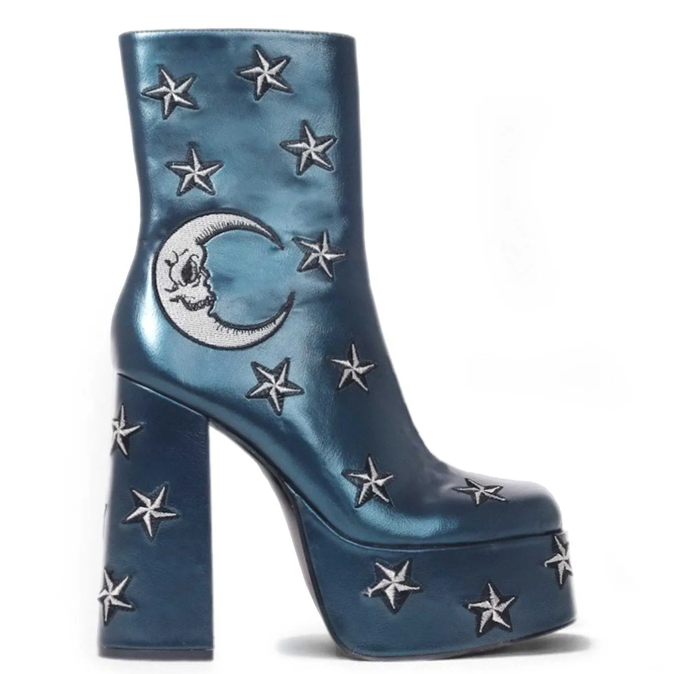 KOI footwear Dreams Of Mooncraft Teal Heeled Boots<Women'S Heeled Boots