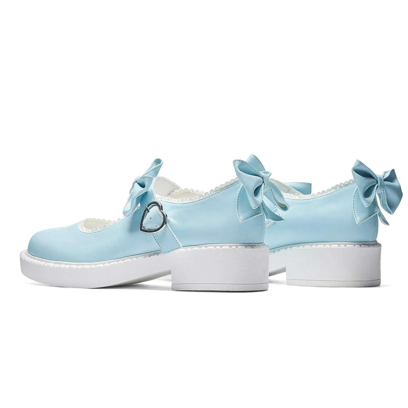 KOI footwear Fairy Lace Doily Mary Janes - Baby Blue<Women'S Flat Mary Janes