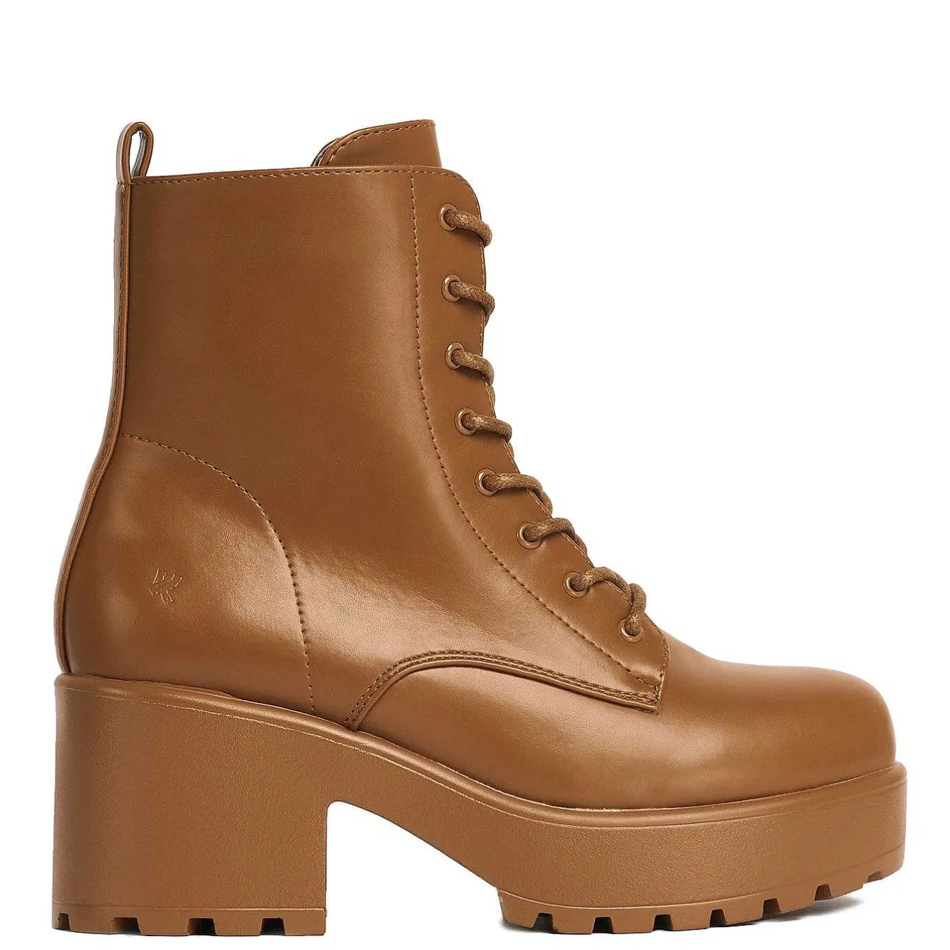 KOI footwear Gin Burnt Orange Platform Military Boots<Women'S Heeled Boots