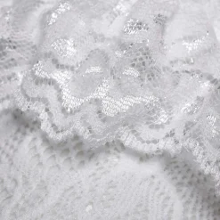 KOI footwear Heiress White Lace Ruffle Socks<Women'S Socks & Tights