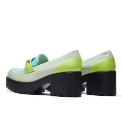 KOI footwear High Class Chunky Shoes - Mint Pastel<Women'S Loafers