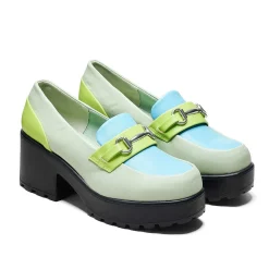 KOI footwear High Class Chunky Shoes - Mint Pastel<Women'S Loafers