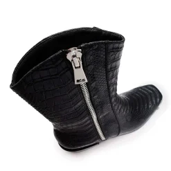 KOI footwear Higher Outlaws Men'S Coal Snake Cowboy Boots<Men'S Ankle Boots