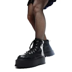 KOI footwear Hydra All Black Matrix Platform Boots<Women'S The Platform Boot