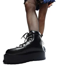 KOI footwear Hydra All Black Matrix Platform Boots<Women'S The Platform Boot
