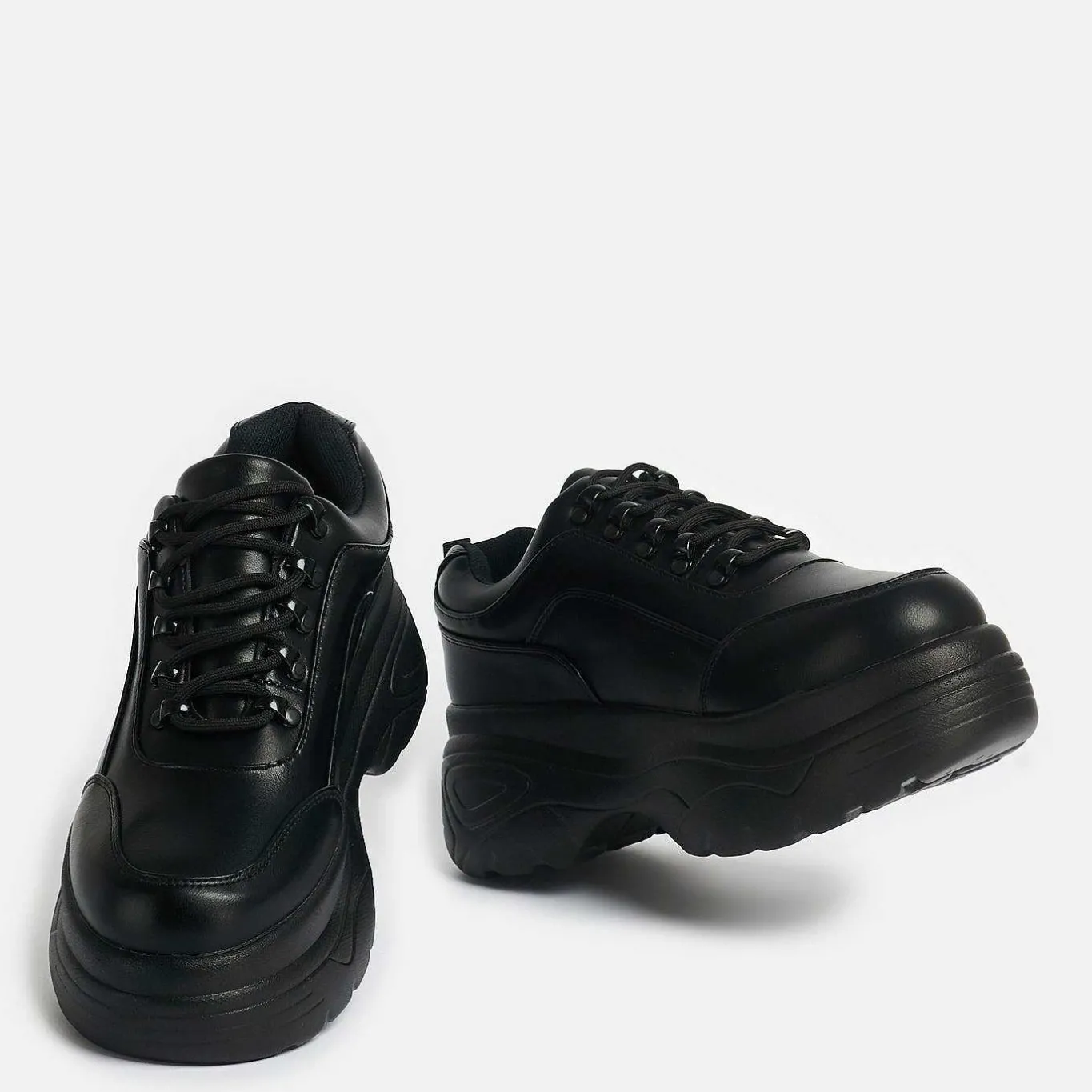 KOI footwear Jennie Striker Black Chunky Bubble Trainers<Women'S Black Trainers