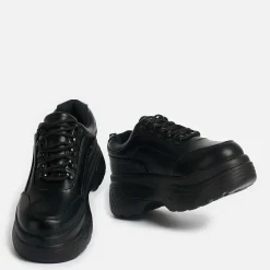 KOI footwear Jennie Striker Black Chunky Bubble Trainers<Women'S The Chunky Trainer