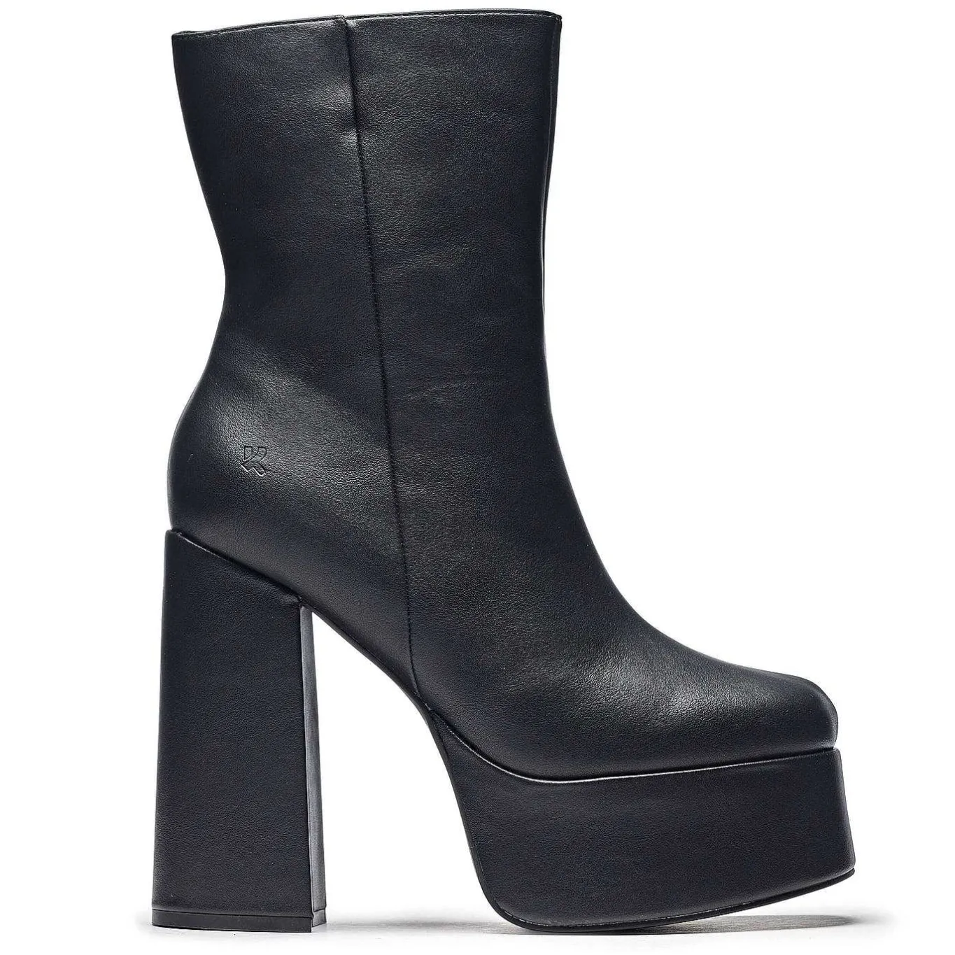 KOI footwear Lexus Black Platform Heeled Boots<Women'S Ankle Boots