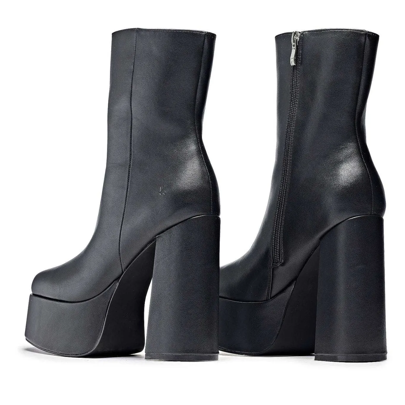 KOI footwear Lexus Black Platform Heeled Boots<Women'S Heeled Boots