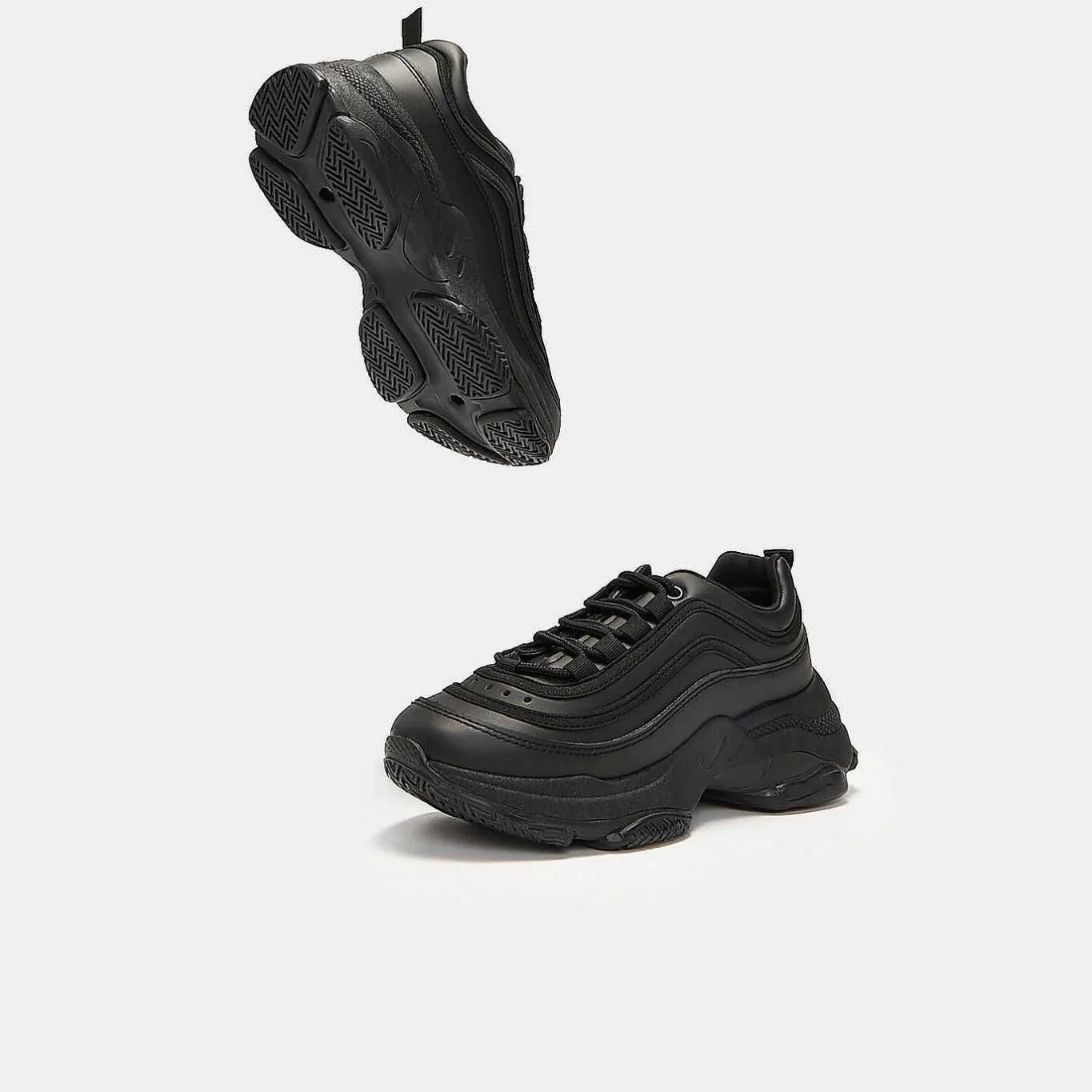 KOI footwear Lizzies V2 Black Extra Chunky Trainers<Women'S The Chunky Trainer