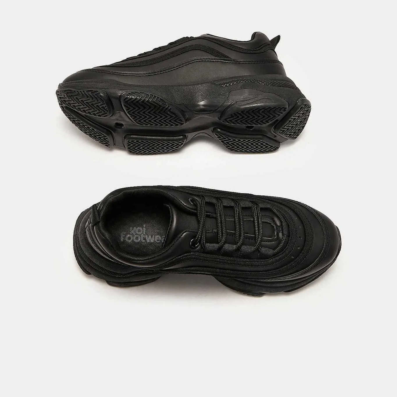 KOI footwear Lizzies V2 Black Extra Chunky Trainers<Women'S The Chunky Trainer