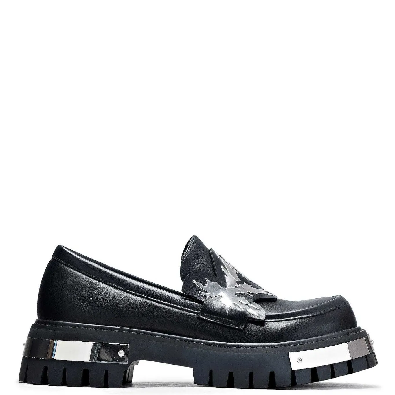 KOI footwear My Men'S Metal Loafers - Black |<Men'S Loafers