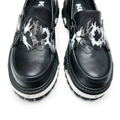 KOI footwear My Men'S Metal Loafers - Black |<Men'S Loafers