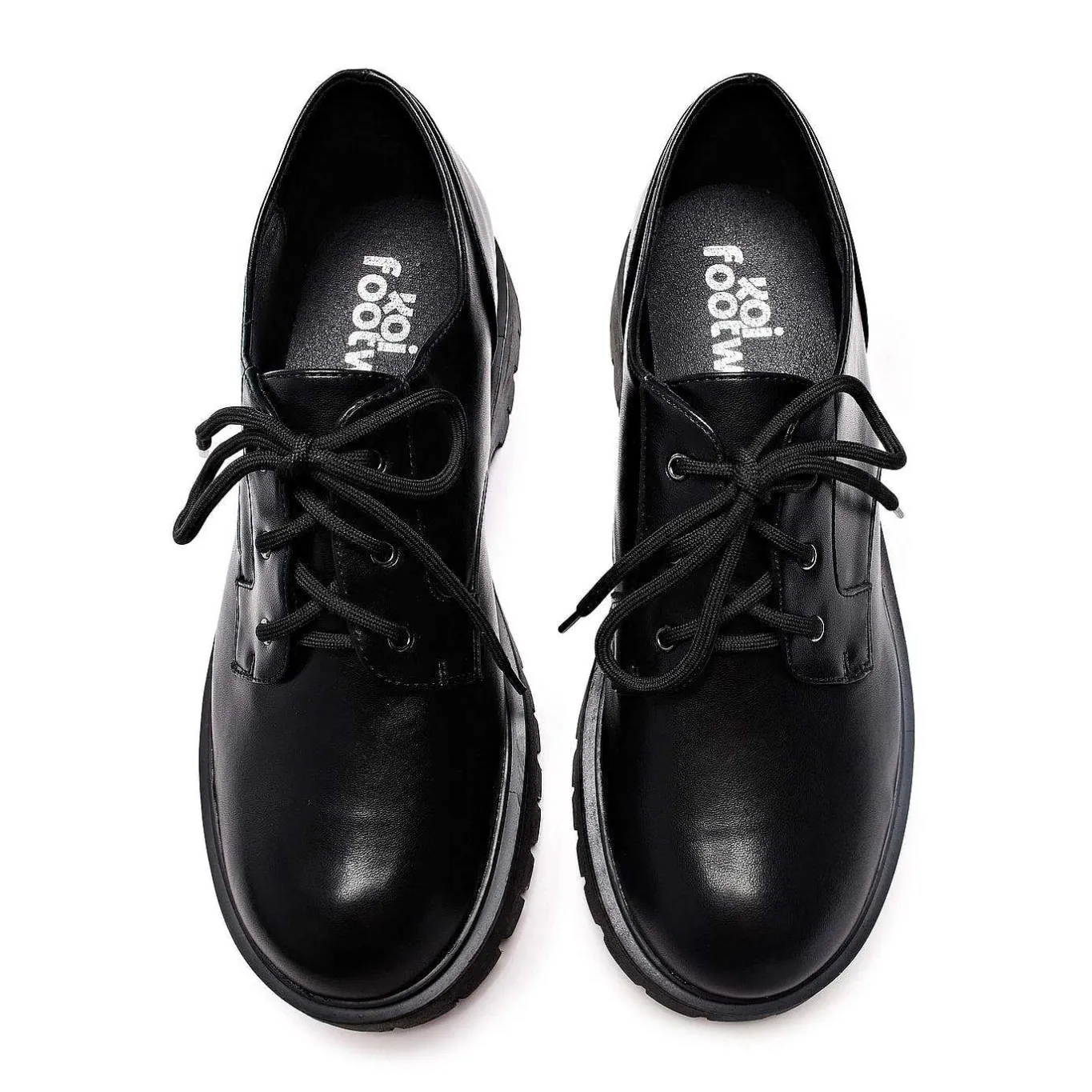 KOI footwear Pinemoon Men'S Black Lace Up Shoes<Men'S The Lace Up Shoe