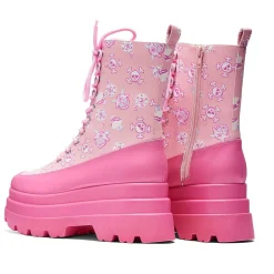 KOI footwear Pink Magic Yami Printed Trident Boots<Women'S Chunky Boots