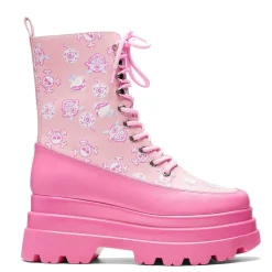KOI footwear Pink Magic Yami Printed Trident Boots<Women'S Platform Boots