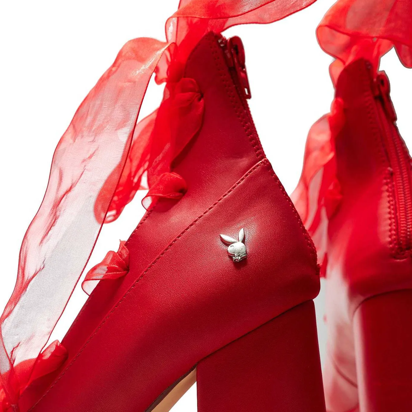 KOI footwear Playboy Infidelity Red Lace Up Heels | Playboy X Koi Collection<Women'S Platform Heels