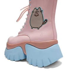 KOI footwear Pusheen Doughnuts Pastel Patent Boots<Women'S Platform Boots