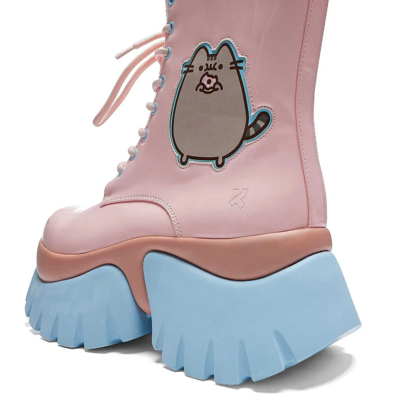 KOI footwear Pusheen Doughnuts Pastel Patent Boots<Women'S Platform Boots
